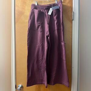 BNWT Ana + Zac cargo or utility pants in grape size L